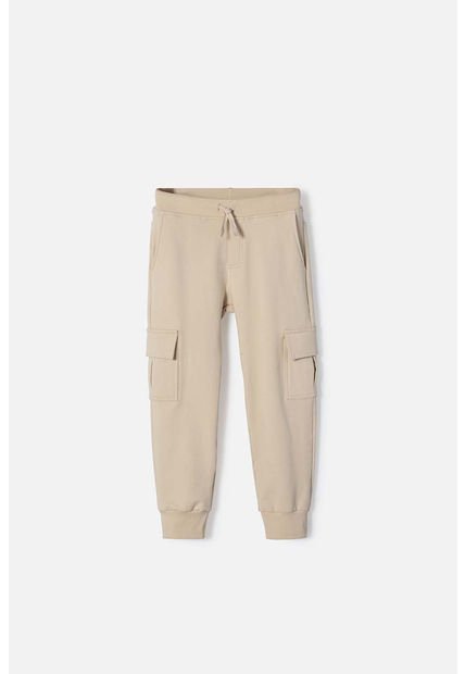 Jogger De Mic Con Cordón Caqui Para Niño 4