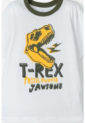 Pijama De Mic Con Pantalón Largo Blanco Para Niño 8