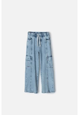 Jean De Mic Azul Claro Para Niña 12 MARCA MIC