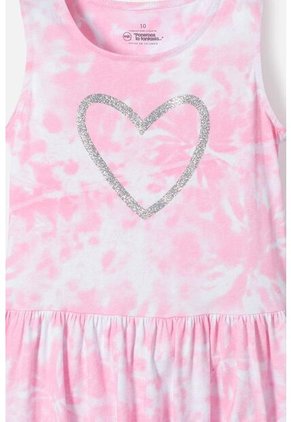 Vestido De Mic Manga Sisa Rosado Para Niña 12