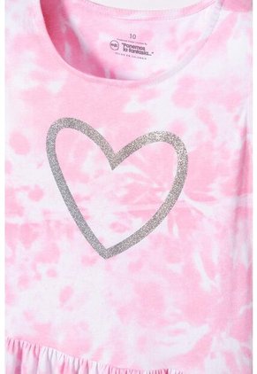 Vestido De Mic Manga Sisa Rosado Para Niña 12