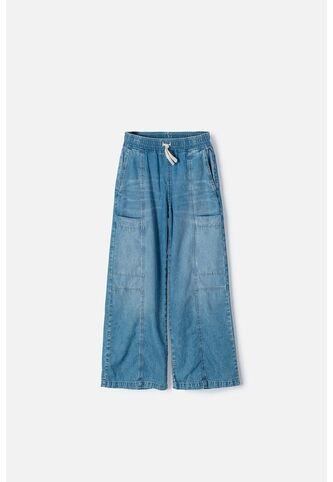Jean De Mic Amplio Azul Indigo Para Niña 6 MARCA MIC