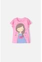 Camiseta De Mic Manga Corta Rosada Para Niña 10 de MARCA MIC