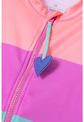 Vestido De Baño Mic Con Cierre Multicolor Para Niña 6