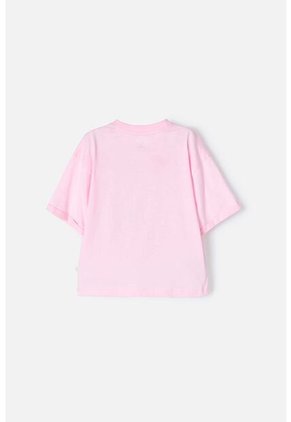 Camiseta De Mic Manga Corta Rosado Para Niña 12