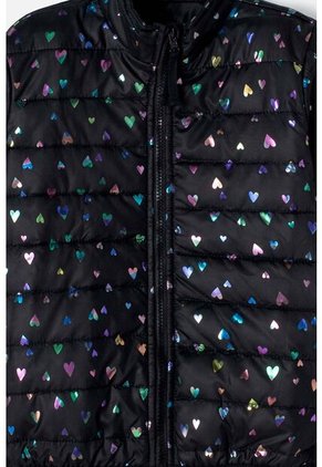 Chaqueta De Mic Con Cierre Negro Para Niña 12