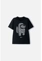 Camiseta De Among Us Manga Corta Negro Para Niño L de MARCA MIC