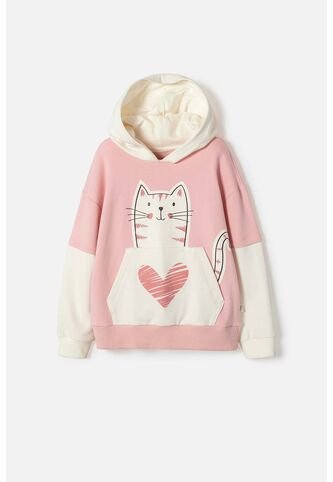 Buzo De Mic Con Capucha Rosado Para Niña 10 MARCA MIC