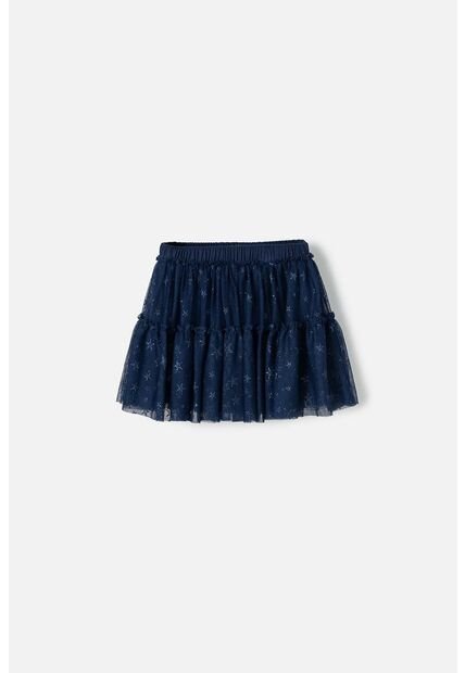 Falda De Mic Tipo Tutú Azul Para Niña 10