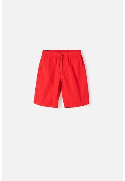 Bermuda De Mic Con Bolsillos Roja Para Niño 10