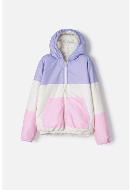 Chaqueta De Mic Con Cierre Multicolor Para Niña 4