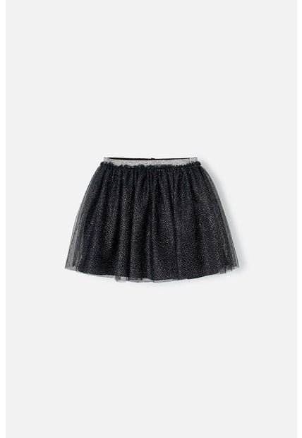 Falda De Mic Tipo Tutú Negra Para Niña 4