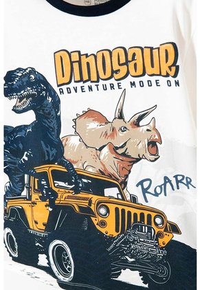 Pijama De Mic Con Pantalón Largo Azul Y Marfil Para Niño 12