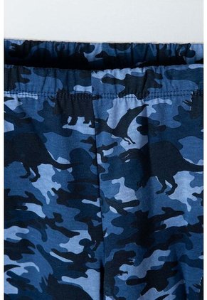 Pijama De Mic Con Pantalón Largo Azul Y Marfil Para Niño 12