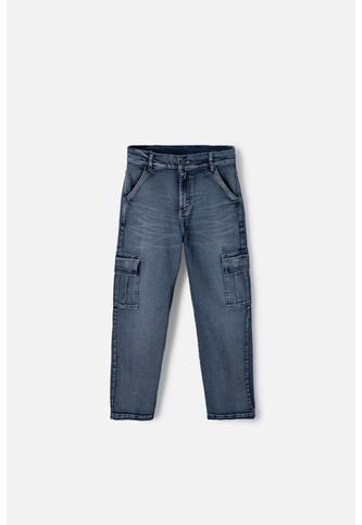 Jean De Mic Con Bolsillos Azul Medio Para Niño 4 MARCA MIC