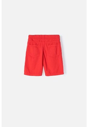 Bermuda Mic Con Cordón Ajustable Roja Para Niño 12