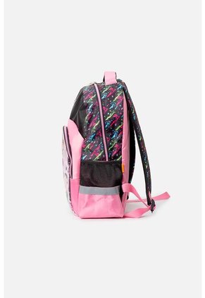 Morral De Chicas Superpoderosas 16.5" Rosado Y Negro Para Niña