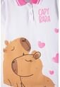 Camiseta Capibara Tipo Polo Blanco Para Niña 10 de MARCA MIC