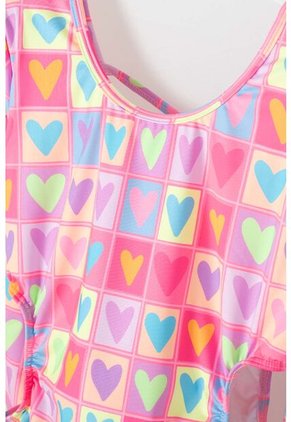 Vestido De Baño Mic Manga Larga Multicolor Para Niña 12