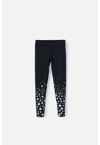 Jogger Mic Estampado Negro Para Niña 4 MARCA MIC
