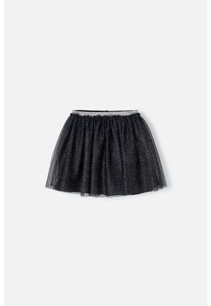 Falda De Mic Tipo Tutú Negra Para Niña 6