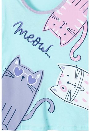 Pijama De Mic Con Pantalón Largo Azul Y Morada Para Niña 12