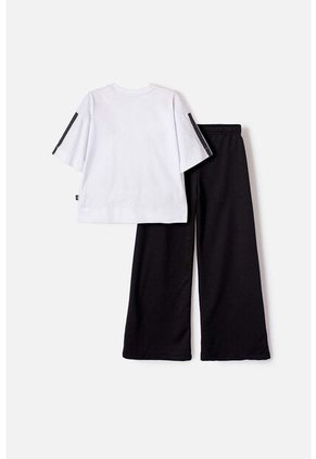 Conjunto De K- Pop Demon Hunters Blanco Y Negro Para Niña