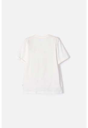 Camiseta De Capybara Marfil Estampada En Frente Para Niña 12