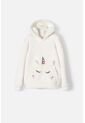 Buzo De Mic Con Capucha Y Cerrado Marfil Para Niña 10 de MARCA MIC