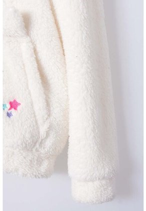 Buzo De Mic Con Capucha Y Cerrado Marfil Para Niña 8