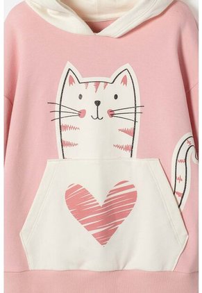 Buzo De Mic Con Capucha Rosado Para Niña 10