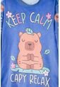 Pijama De Capybara Manga Larga Lila Para Niña 6 de MARCA MIC