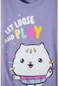 Camiseta De Gabby’s Dollhouse Manga Corta Lila Para Niña de MARCA MIC