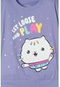 Camiseta De Gabby’s Dollhouse Manga Corta Lila Para Niña de MARCA MIC