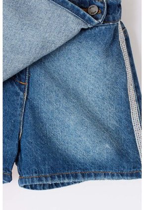 Falda De Mic Tono Medio Para Niña 6