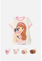 Camiseta De Mic Manga Corta Marfil Para Niña 8 de MARCA MIC