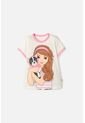Camiseta De Mic Manga Corta Marfil Para Niña 8 de MARCA MIC