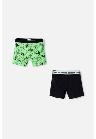 Pack X2 Boxer De Minecraft Multicolor Para Niño 8 MARCA MIC