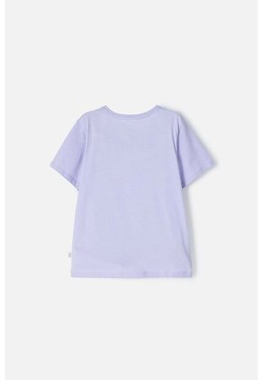 Camiseta De Mic Manga Corta Lila Para Niña 8