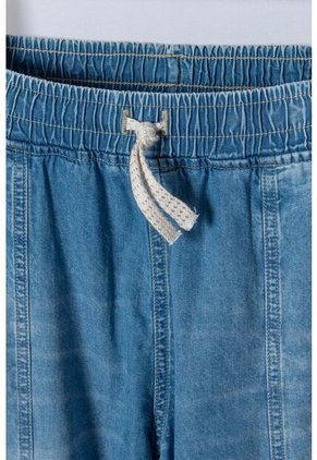 Jean De Mic Amplio Azul Indigo Para Niña 6