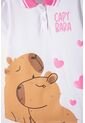 Camiseta Capibara Tipo Polo Blanco Para Niña 4 de MARCA MIC