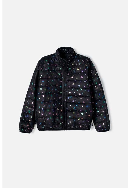 Chaqueta De Mic Con Cierre Negro Para Niña 10