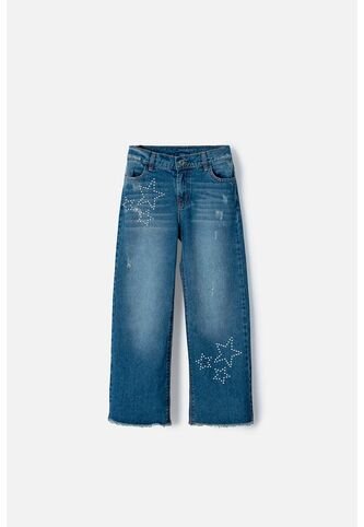Jean De  Mic Indigo Medio Para Niña 4 MARCA MIC