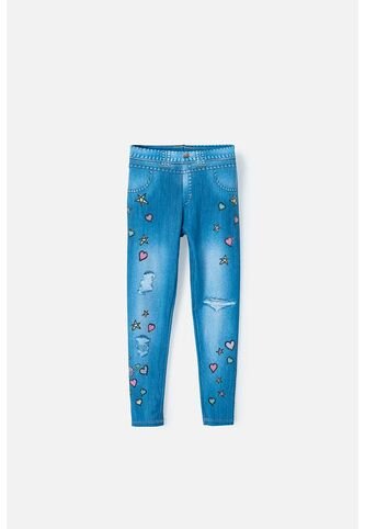 Leggins De Mic Azul Para Niña 10 MARCA MIC