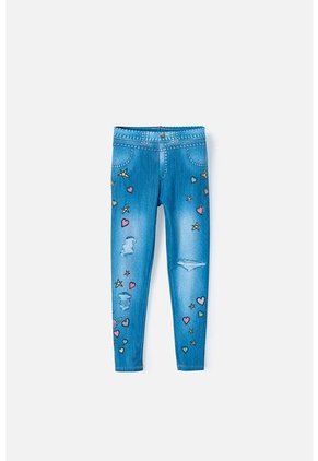 Leggins De Mic Azul Para Niña 10