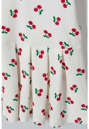 Vestido De Mic Manga Corta Marfil Para Niña 8
