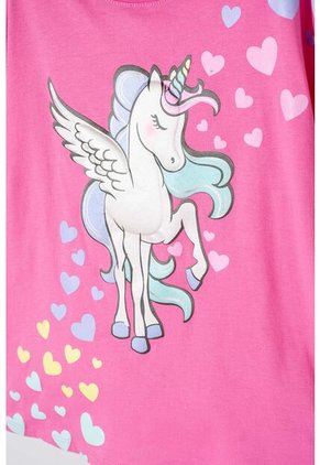 Camiseta De Mic Manga Corta Rosada Para Niña 10