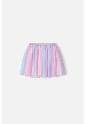 Falda De Mic En Tull Multicolor Para Niña 4