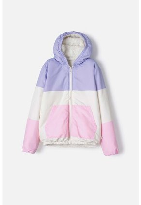 Chaqueta De Mic Con Cierre Multicolor Para Niña 4