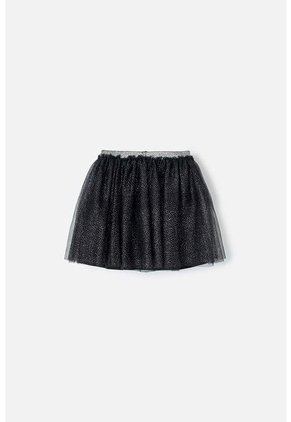Falda De Mic Tipo Tutú Negra Para Niña 6